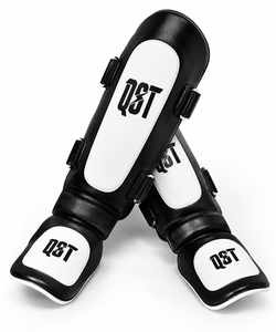 Premium PU Leather Adjustable Boxing <b>Shin</b> <b>Guards</b> for Men & Women Kickboxing <b>Muay</b> <b>Thai</b> MMA Leg Protection Training Sparring - Product Image 5