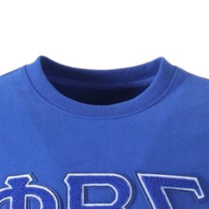 เสื้อคอกลมผ้าเชนิลล์พิมพ์ลาย Phi Beta Sigma สำหรับผู้ชาย สวมใส่สบาย ผ้าคุณภาพพรีเมียม เสื้อผ้าสำหรับสมาคมพี่น้องชาวกรีก ชุดลำลอง - Product Image 2