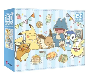 Puzzle Pokémon F70 150 pièces, thème café, dessin animé, jouet éducatif pour enfants, collection, vente en gros - Product Image 1