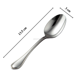 Juego de Cucharas para Postre de Acero Inoxidable de Grado Alimenticio, Cubertería Moderna de Lujo para Fiestas, Borde Liso con Acabado Espejo, Exportación OEM - Product Image 6