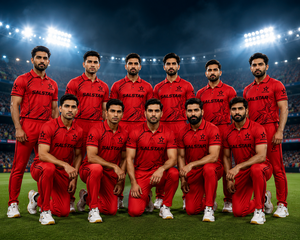 Uniforme de Cricket Rojo, Elegante y Transpirable, para Mayor Comodidad, Uniforme de Cricket Personalizado al por Mayor, Logotipos de Patrocinadores del Equipo, Club - Product Image 5