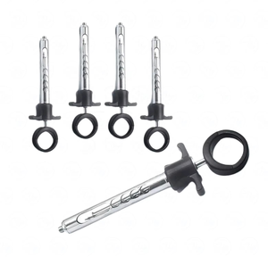 Seringue auto-aspirante passive dentaire Azicon - Poignée en plastique, acier inoxydable, seringues d'anesthésie locale dentaire réutilisables - Product Image 1