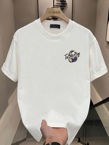เสื้อยืดแขนยาวคอกลมผู้ชาย สไตล์หลวมบางเบา ลำลอง ใส่เล่นกีฬากลางแจ้ง พิมพ์ลาย ป้องกันรอยยับ - Product Image 4