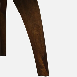 Wooden Side Table with Round Top and Tapered Legs Midcentury Design Freestanding Accent Furniture for Living Room Bedroom Home - Product Image 3