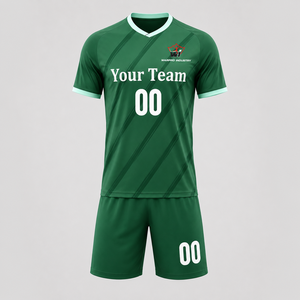 ชุดเสื้อฟุตบอลลายเสือดาวสีขาวดำแบบส่วนตัว กางเกงขาสั้นระบายอากาศได้ดี ซับเหงื่อ 100% โพลีเอสเตอร์ สำหรับทีมฟุตบอล - Product Image 1