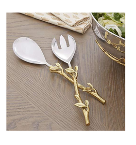 Ensemble de saladiers en laiton, décor feuilles, vaisselle pour hôtels et restaurants, saladiers argentés en promotion - Product Image 6