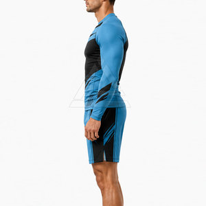 Ensemble rashguard et short MMA premium avec motif imprimé assorti, tissu extensible pour l'entraînement et les performances athlétiques - Product Image 5