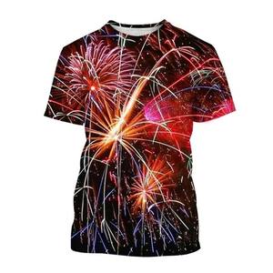 T-shirts unis pour hommes de haute qualité en gros, impression numérique personnalisée du logo, col rond, coupe décontractée, polyester/coton, séchage rapide - Product Image 4