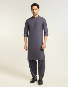 Elegante Shalwar Kameez Tradicional Indio de Algodón de Alta Calidad para Hombre |   Ropa para Fiestas y Eventos de Boda Sin Arrugas - Product Image 1