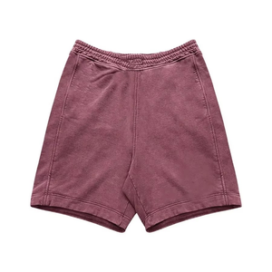 <b>Mens</b> Athletic Casual Jogger <b>Shorts</b> Drawstring Closure Solid <b>Pattern</b> Front Logo 100% Cotton Quick Dry Activewear Running <b>Shorts</b> - Product Image 2