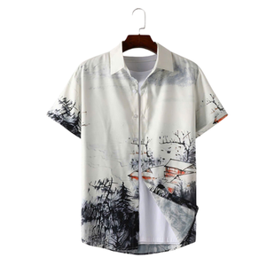 Chemise de vacances à fleurs unisexe coupe ample Tropical Aloha Summer Beach Style - Product Image 1