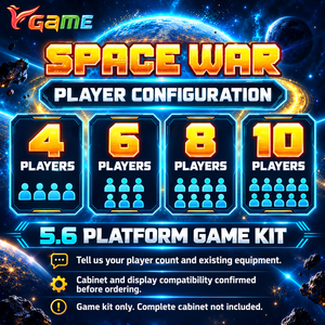 ชุดเกมยิงปืนอาร์เคด VGAME Space War 5.6 สำหรับการรวมตู้เกมเพื่อความบันเทิงแบบผู้เล่นหลายคน - Product Image 2