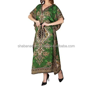 Nouveauté Robe de soirée de luxe pour femme africaine Robe caftan de fournisseur indien Robe longue de plage pour femmes de grande taille - Product Image 1