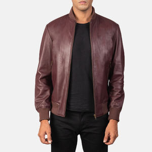 New Arrival Best Design Sheep Skin Leather <b>Jacket</b> Custom Breathable <b>Slim</b> <b>Fit</b> Real Leather Winter <b>jacket</b> for men - Product Image 4