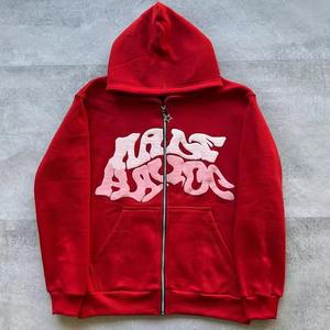 Sudadera con Capucha Personalizada para Hombre, Bordada, de Invierno, Mezcla de Algodón, Bordado Chenille, OEM, Forro Polar, Transpirable, Resistente al Viento, con Logotipo Personalizado - Product Image 3