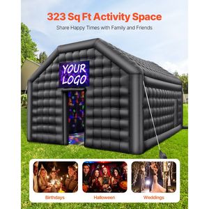 "Wedding <b>Party</b> Tent 19.7 X 16.4 X 12 Ft Inflatable <b>Disco</b> Tent with 680W Blower & Lights" - Product Image 2