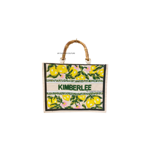 En gros fait à la main nom personnalisé perlé à la mode 2025 sacs fourre-tout pour la fête et voyage accents floraux faits à la main - Product Image 1