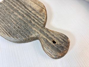 Planche à découper ronde vintage en bois massif 2026, style rustique et campagnard, avec poignée, pour la décoration de cuisine et la maison - Product Image 4