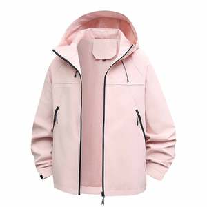 Zipper Pocket <b>Women's</b> Woven Coat Hooded Windproof Secure Storage Sport Concealed Performance Athletic Winter Outerwear Tech - Product Image 1