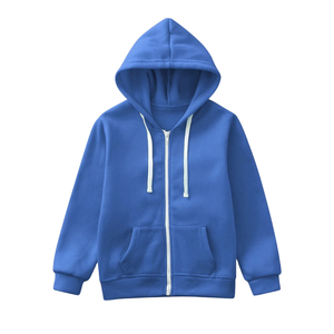 Sudadera con Capucha Unisex para Niños y Niñas, con Cierre, Manga Larga, Color Sólido, Estilo Casual Elegante, con Logotipo Personalizado, Venta al Por Mayor - Product Image 4