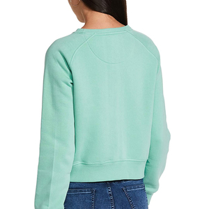 Sweat-shirt brodé pour femme, respirant, personnalisable, prix abordable, service OEM, 100% coton molletonné, col rond, uni, logo personnalisé - Product Image 4