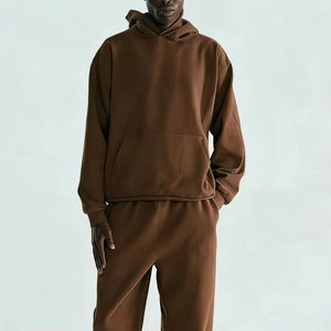 [Nova-Tk] Sudadera con Capucha Oversize para Hombre, Estilo Deportivo, Hombros Caídos, de Algodón Grueso, Felpa, Estilo Urbano - Product Image 4