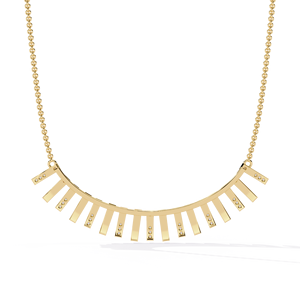 10K 14K 18K Yellow Gold Starburst <b>Necklace</b> Featuring Brilliant Round Lab Grown Diamond Elegant Women <b>Statement</b> Diamond <b>Necklace</b> - Product Image 3