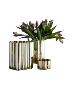 Pots de jardin décoratifs finition argentée avec support, jardinières métalliques de forme personnalisée, fabrication et fournisseur, design populaire, jardinière en fer - Product Image 6