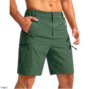 OEM Camping Cargo Shorts Outdoor Shorts Lightweight Woven Fabric Menswear Bulk Production - Product Image 2