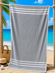 Wholesale Jacquard Solid Color Cotton 500 GSM Terry <b>Bath</b> <b>Towel</b> <b>Set</b> Luxury Hotel Spa <b>Towels</b> Quick-Dry OEM Private Label - Product Image 3
