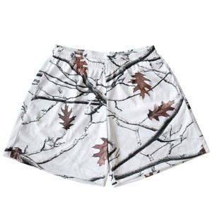 Loose-fit <b>Shorts</b> with All-over 3D Dead Tree <b>Camouflage</b> Digital Print, American Outdoor Style - Product Image 2