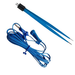 Pinzas bipolares de acero inoxidable europeas antiadherentes con fuente de alimentación manual, instrumentos quirúrgicos rectos, pinzas bipolares tipo bayoneta - Product Image 4