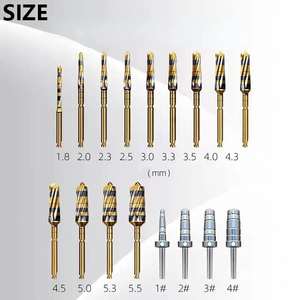 Kit de 24 fraises chirurgicales Ruya pour implantologie dentaire, osseodensification, perçages, broches parallèles et rehaussement du sinus maxillaire - Product Image 4