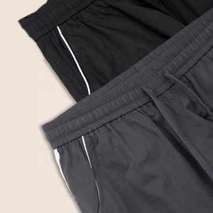 Pantalones de nailon cortavientos personalizados, estilo urbano, NUEVOS, vintage, deportivos, rectos, holgados, tipo paracaídas - Product Image 4