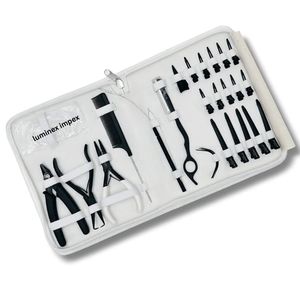 Hair Extension tools Installation Set Stainless Steel Pliers Bead Remover Pulling <b>Hook</b> Duckbill Sectioning <b>Clip</b> - Product Image 4