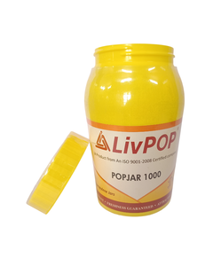 Frasco Livpop de 1000 ml, Frasco de Polipropileno Resistente, Recipiente de Almacenamiento de Plástico Personalizable, Frasco de Grado Alimenticio, Envase Hermético - Product Image 2