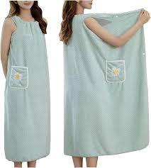 Womens Terry Fabric Lightweight Wrap Dress Sleeveless <b>Bathrobe</b> with Pocket Soft Spa Shower Beach Cover up - Product Image 2