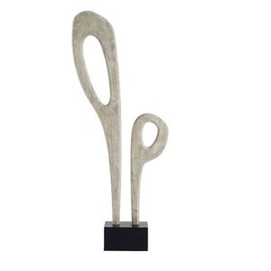 Sculpture en métal artisanale, forme abstraite artistique, parfaite pour la décoration intérieure contemporaine de la maison ou du bureau - Product Image 6