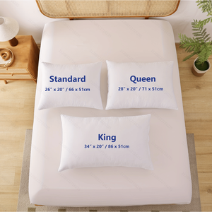 Cuscino King Size Bianco a Media Fermezza Serie 2000 per Lettura e Riposo a Letto - Product Image 5