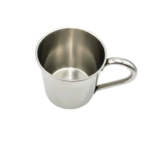 Taza de Acero Inoxidable, Diseño Minimalista, Resistente al Óxido, Taza de Camping con Asa, Vajilla Metálica - Product Image 3