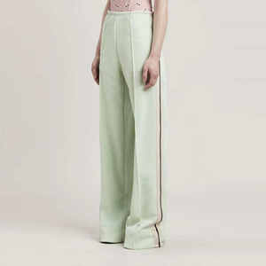 Custom Logo Printed Latest Design Women Flare Track <b>Pant</b> New Arrival Streetwear Fashion Plain Women Flare Track <b>Pant</b> - Product Image 6