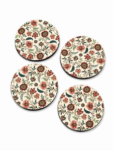 Juego de posavasos de MDF esmaltado de calidad premium con arte decorativo para el hogar de lujo, cocina y mesa de comedor. - Product Image 5