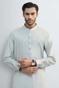 Nuevo Traje Tradicional Afgano Salwar Kameez de 2 Piezas para Hombre, Color Sólido, Formal/Casual, para Todas las Temporadas, de Secado Rápido, Trajes Salwar Pakistaníes - Product Image 4