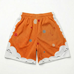 Pantalones Cortos Deportivos para Hombre, Cintura Alta, Cierre con Cordón, Logotipo Personalizado, Números y Nombres, Impresión Digital, Resistentes al Viento, Estilo Urbano - Product Image 2