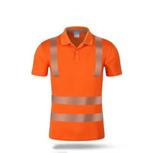 Camisetas Polo Clásicas de Talla Grande para Guardias de Seguridad con Logotipo Personalizado, ANSI Clase 2, con Luz LED Intermitente, Ropa de Trabajo Impermeable para Hombre - Product Image 6