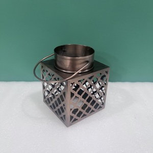 Modern Metal Candle <b>Lantern</b> Geometric <b>Tea</b> <b>Light</b> Holder Decorative Home Decor - Product Image 3