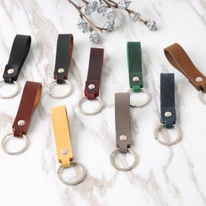 Wholesale Custom Leather Keychain <b>Keys</b> Genuine Leather Keychain Luxury Leather <b>Key</b> <b>Holder</b> with Belt Loop Clip - Product Image 3