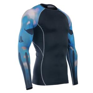 Rashguard personnalisé BJJ MMA à manches longues, respirant, impression par sublimation, anti-UV, séchage rapide, Spandex/Polyester 180g, pour entraînement en salle de sport - Product Image 6