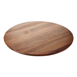 Plateau tournant Lazy Susan en bois d'acacia pour le petit-déjeuner, organisateur de comptoir, décoration de table de cuisine - Product Image 3
