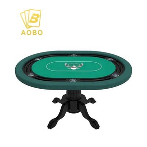 Mesa de Póker Redonda Contemporánea y Profesional Personalizable de <span class=keywords><strong>Caino</strong></span> con Patas Cuadradas - Product Image 6